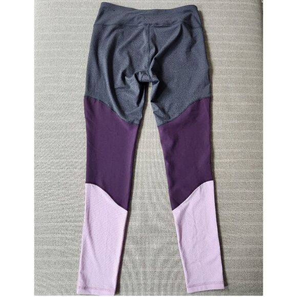 CALIA by Carrie Underwood Colorblock Leggings Gray Purple Mesh Size Medium - Picture 6 of 8